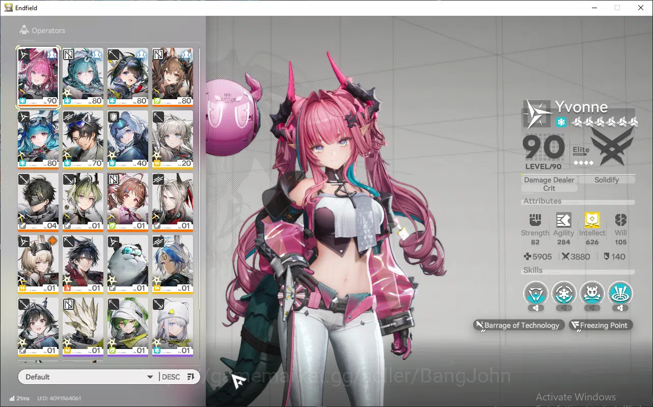Arknights: Endfield Accounts ASIA | lv 52, Yvonne, Lastrite, Lifeng, pogra, WP 6s 9 for sign n detail Check SS AKE190B 3