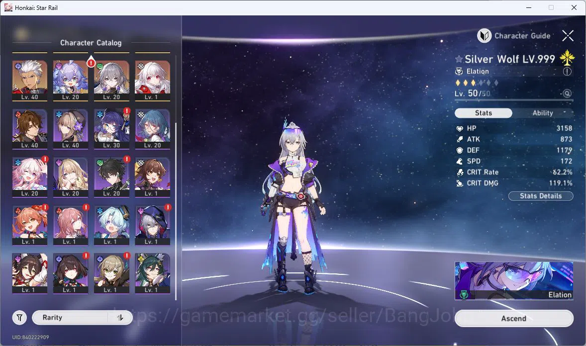 Honkai Star Rail Accounts [ASIA] TL 40 | 9 Limit | Silver Wolf | Sparkle | H image 12