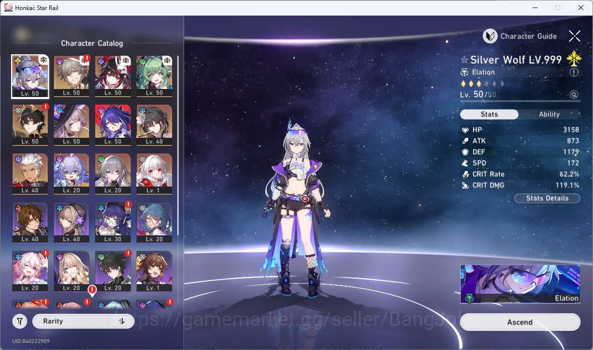 Honkai Star Rail Accounts [ASIA] TL 40 | 9 Limit | Silver Wolf | Sparkle | H image 13