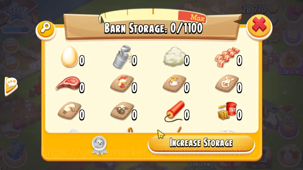 Hay Day Accounts Lvl 33 | Barn Storage 1050 - Silo Storage 525 | 15 image 13