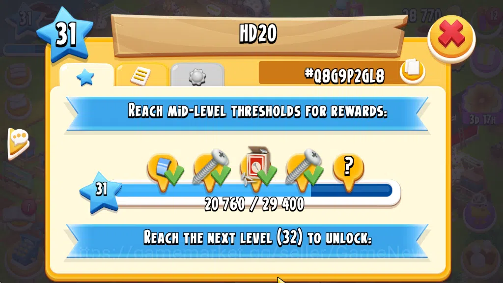Hay Day Accounts Lvl 33 | Barn Storage 1050 - Silo Storage 525 | 15 image 5