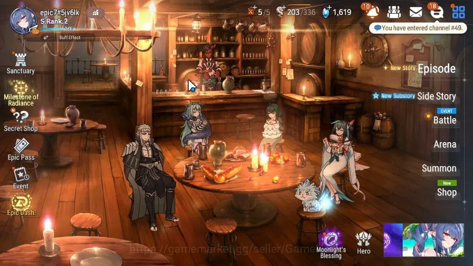 Epic Seven Accounts High-End ASIA UnVerif|18 ML(RNL,LOTScales,Zio,WOTM Tnebria,Gras)+PByblis,EAB Fumyr,Setsuka,Rinak|AUTO 1