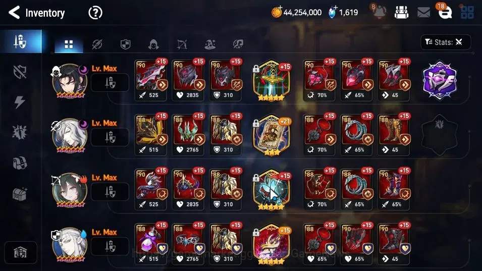 Epic Seven Accounts High-End ASIA UnVerif|18 ML(RNL,LOTScales,Zio,WOTM Tnebria,Gras)+PByblis,EAB Fumyr,Setsuka,Rinak|AUTO 20