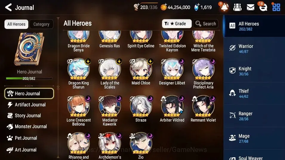 Epic Seven Accounts High-End ASIA UnVerif|18 ML(RNL,LOTScales,Zio,WOTM Tnebria,Gras)+PByblis,EAB Fumyr,Setsuka,Rinak|AUTO 6