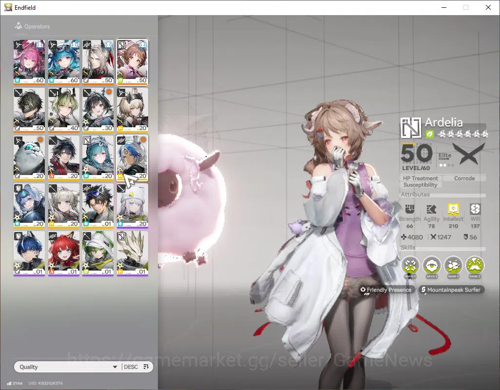 Arknights: Endfield Accounts ASIA|Lv 44|SSR 5 (1Limit) [Yvonne+Sign],Lifeng,Las image 5