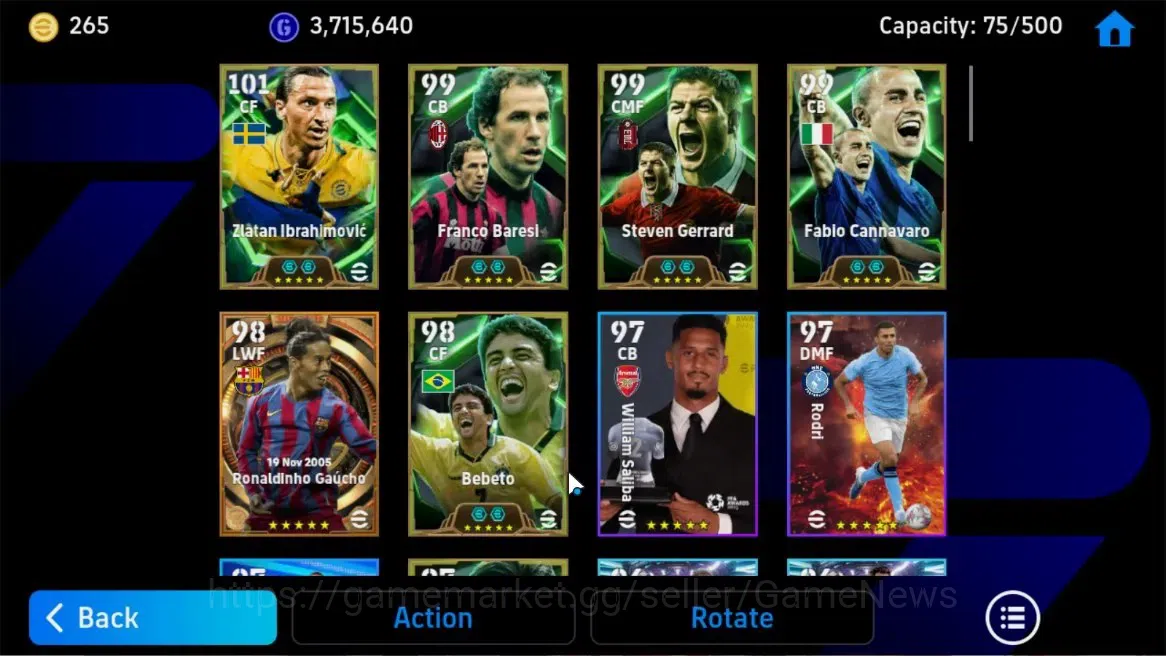 eFootball Accounts Android|BigTime Ronaldiho Gaucho,Zlatan Ibrahimovi image 5