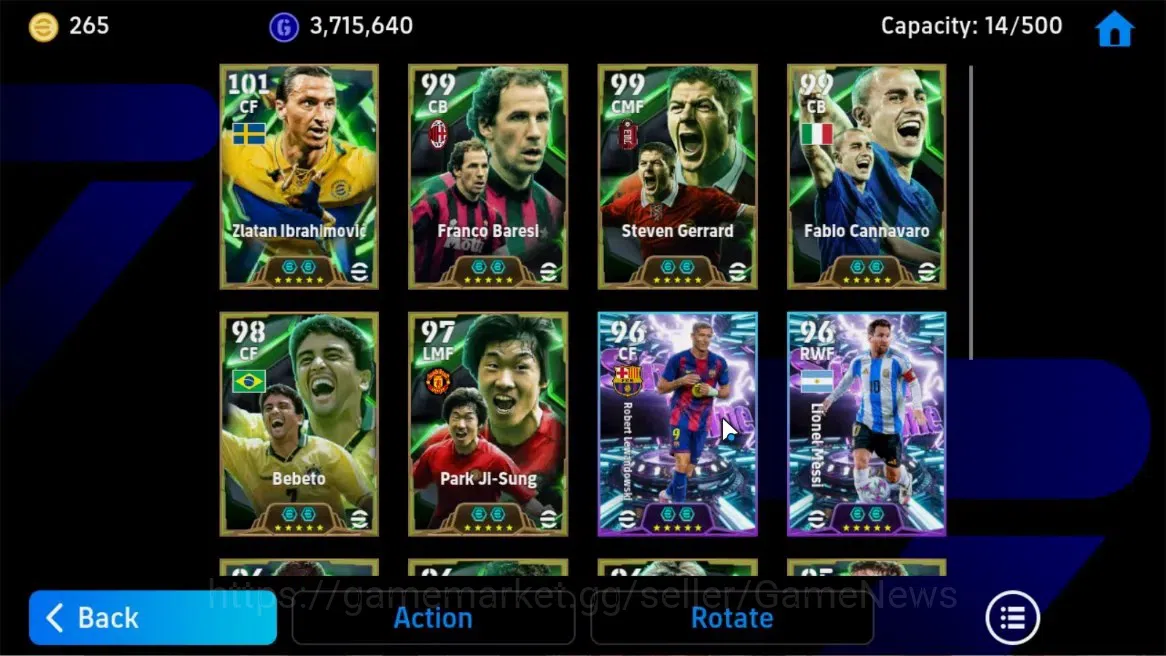 eFootball Accounts Android|BigTime Ronaldiho Gaucho,Zlatan Ibrahimovi image 9
