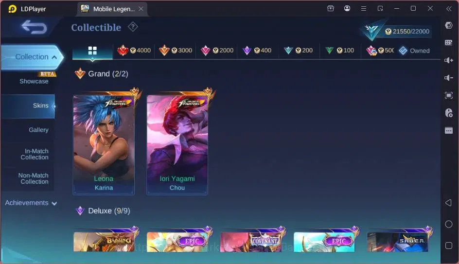 Mobile Legends: Bang Bang Accounts Global|Hero 68|Skin 79|Seasoned|KOF Chou,Karina|BL image 10