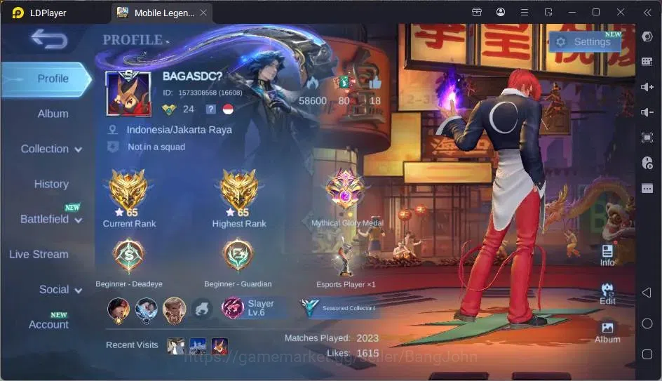 Mobile Legends: Bang Bang Accounts Global|Hero 68|Skin 79|Seasoned|KOF Chou,Karina|BL image 15