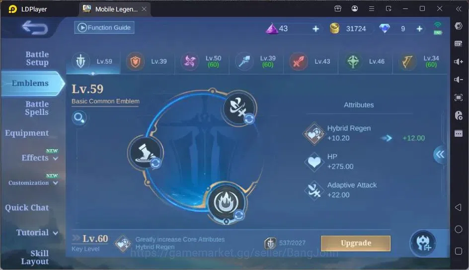 Mobile Legends: Bang Bang Accounts Global|Hero 68|Skin 79|Seasoned|KOF Chou,Karina|BL image 4