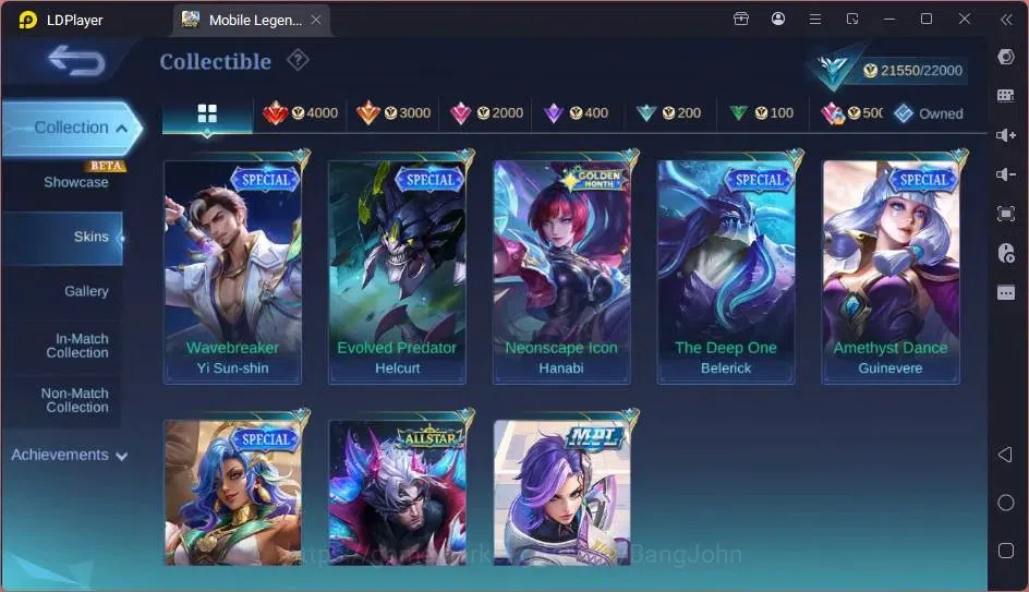 Mobile Legends: Bang Bang Accounts Global|Hero 68|Skin 79|Seasoned|KOF Chou,Karina|BL image 6