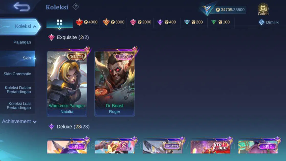 Mobile Legends: Bang Bang Accounts Global,Skin 153,Hero 101,LB rger,vnm Grock,saber J image 12