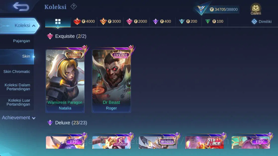 Mobile Legends: Bang Bang Accounts Global,Skin 153,Hero 101,LB rger,vnm Grock,saber J image 19