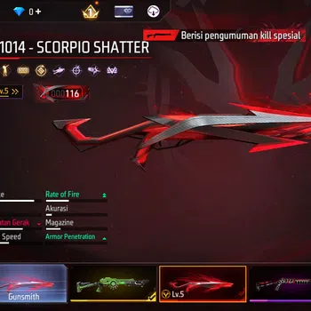 Free Fire Accounts Akun Free Fire Evo 2 Tw Max 1 SG terompet, Anim masuk banyak, emote banyak, vault lumayan