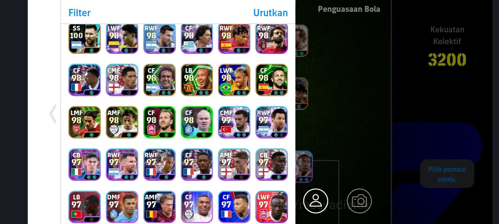 eFootball Accounts Legends & Iconic Players EFOOTBALL 2026 | M SALAH BLITZ OLD, NEYMAR JR OLD, RUUD GULLIT, PLATINI, D 2