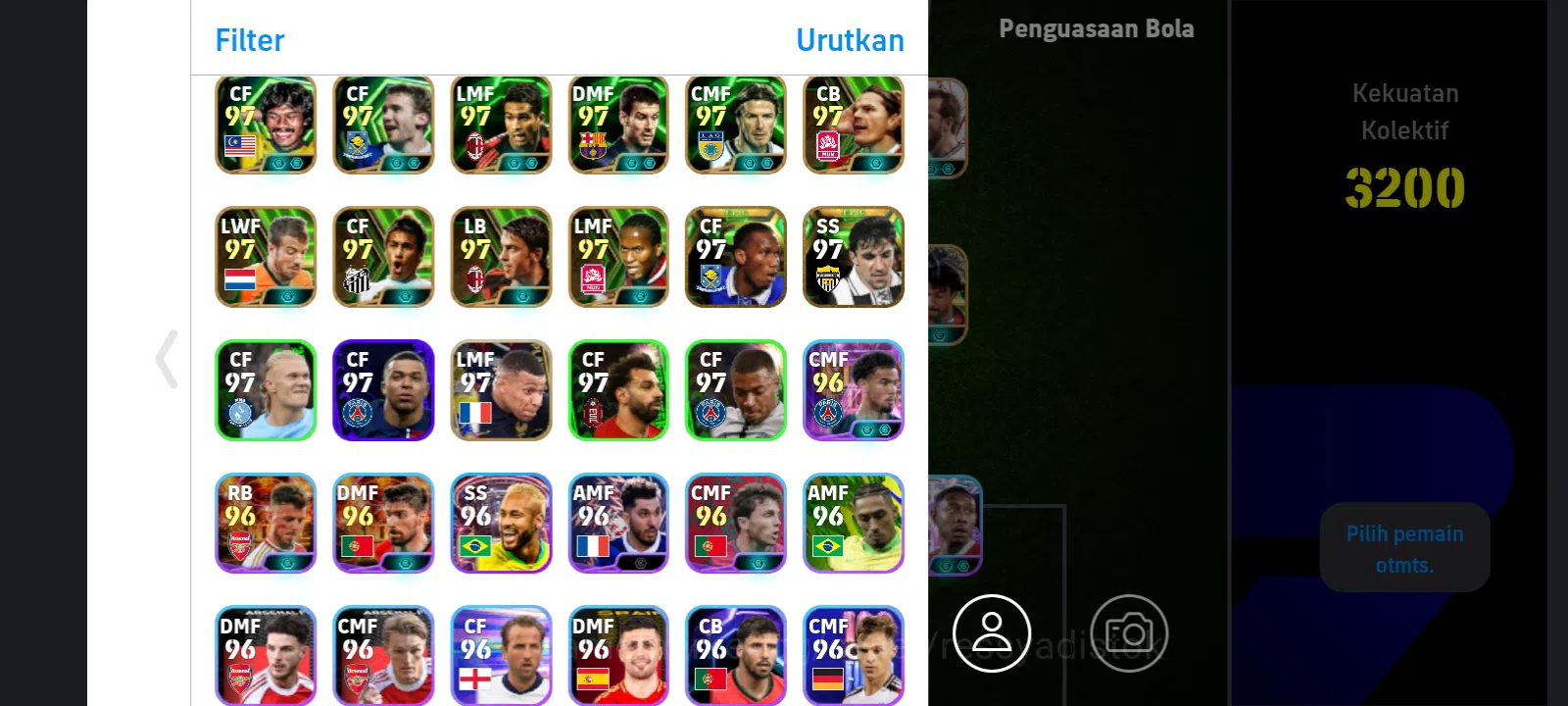 eFootball Accounts Legends & Iconic Players EFOOTBALL 2026 | M SALAH BLITZ OLD, NEYMAR JR OLD, RUUD GULLIT, PLATINI, D 3