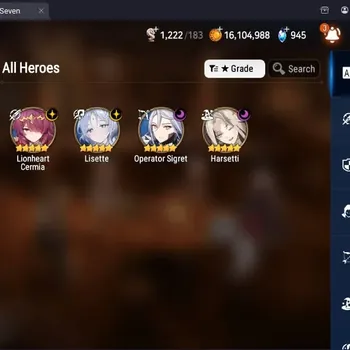 Epic Seven Accounts Starter Global Unverif|Best Starter|4ML(L.Cermia,Lisette,O.Sigret,Harsetti)|PoH+Bless ON|SS 1.2K|Theater