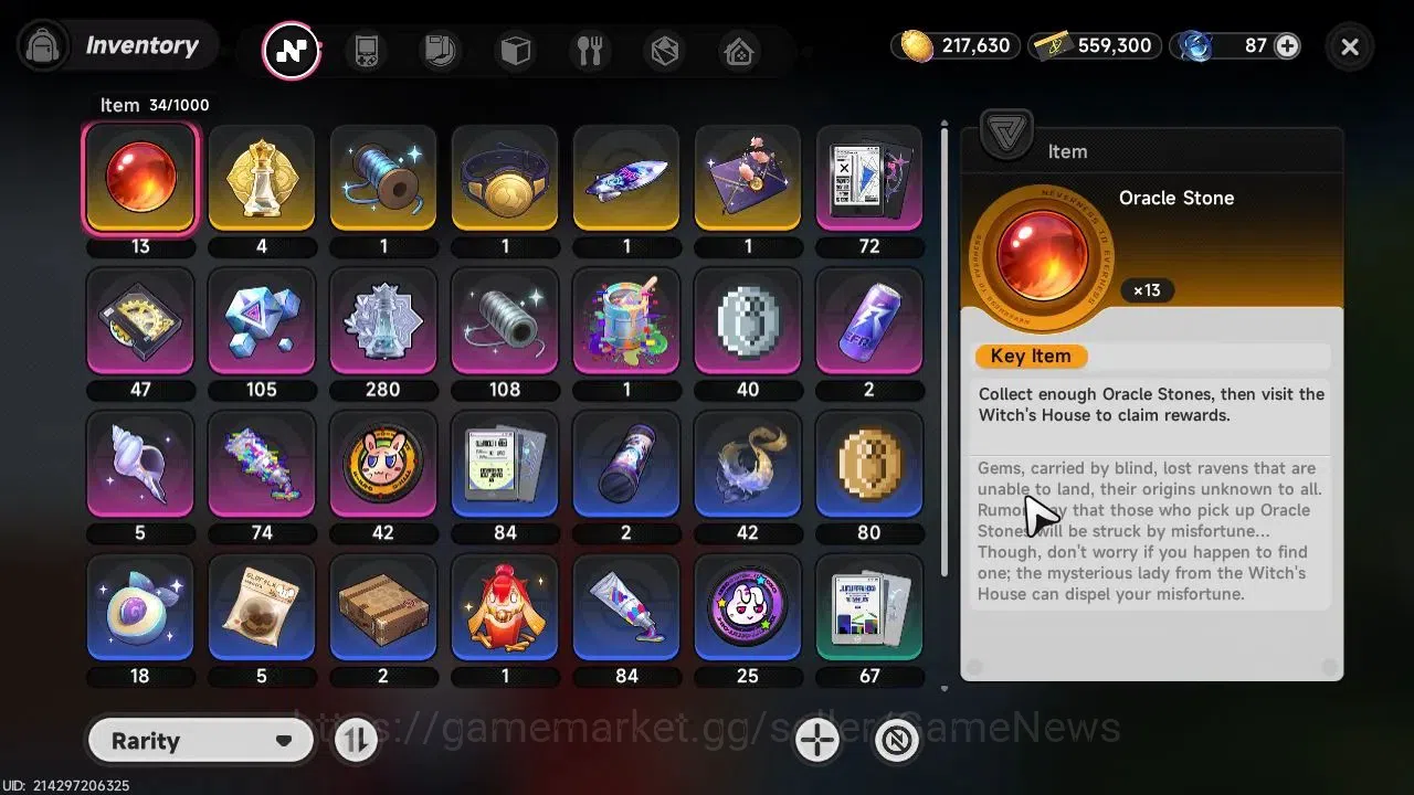 Neverness to Everness Accounts GLOBAL EU|HL 17|TL 5|3 SSR Jiuyuan, Sakiri+Sign, Daffodill|3 S Arc|Phoenix Kick Skin+Glider 10