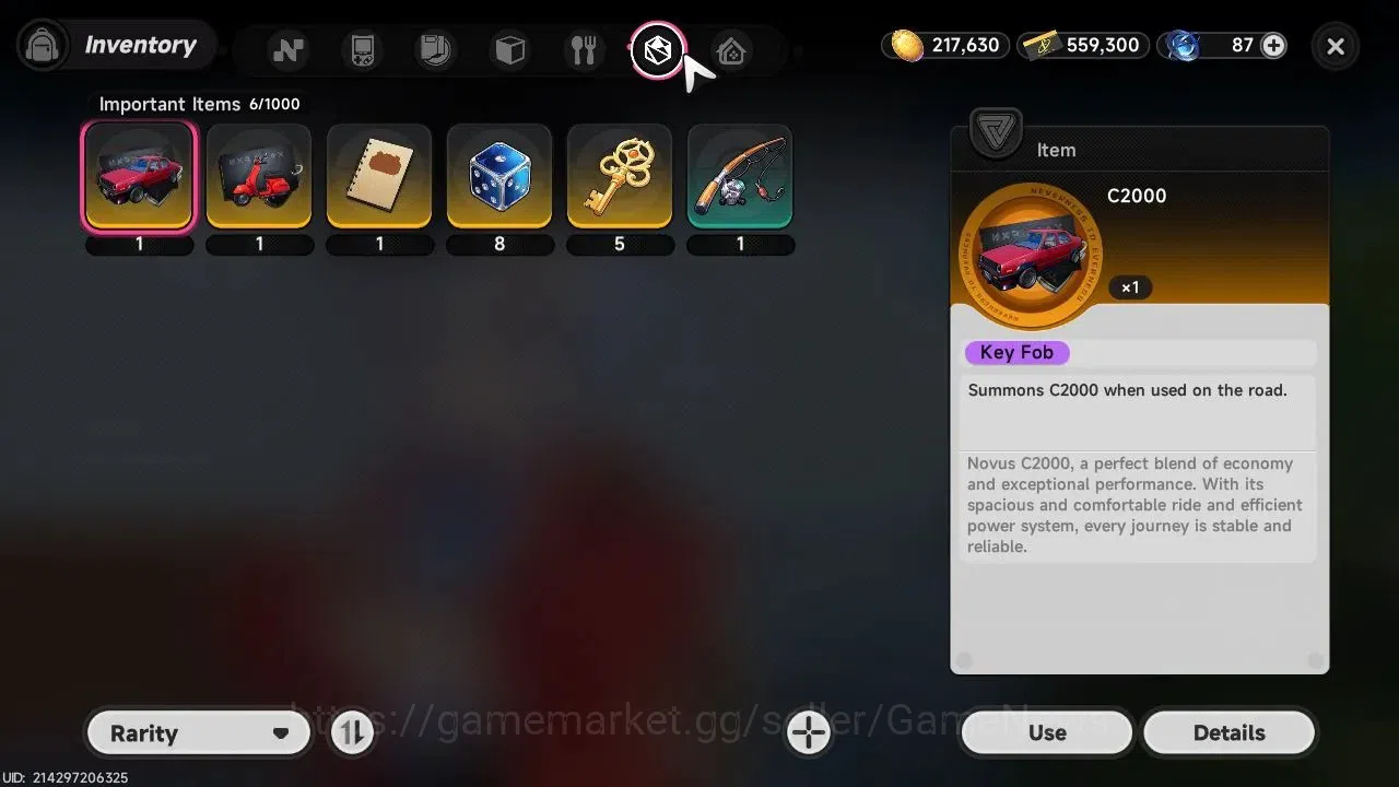 Neverness to Everness Accounts GLOBAL EU|HL 17|TL 5|3 SSR Jiuyuan, Sakiri+Sign, Daffodill|3 S Arc|Phoenix Kick Skin+Glider 12