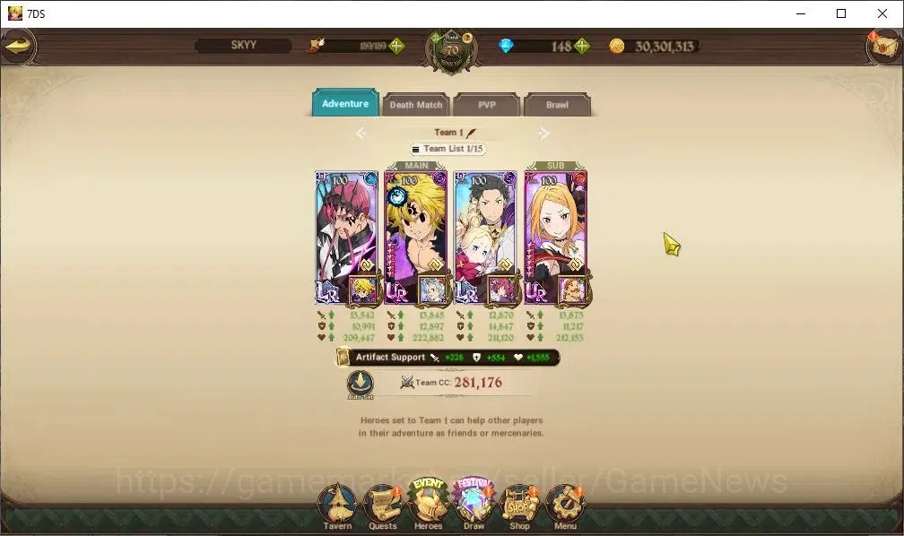 The Seven Deadly Sins: Grand Cross Accounts ASIA|3,2M CC|23 LS+148 DM|4 LR+7 UR+Collab ReZero| image 11