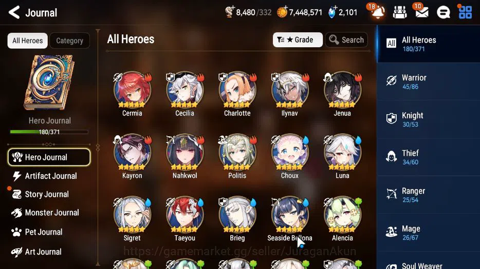 Epic Seven Accounts ASIA VERIF|14 ML(NW Luna,DB Senya,Abysal Yufine,Et image 4