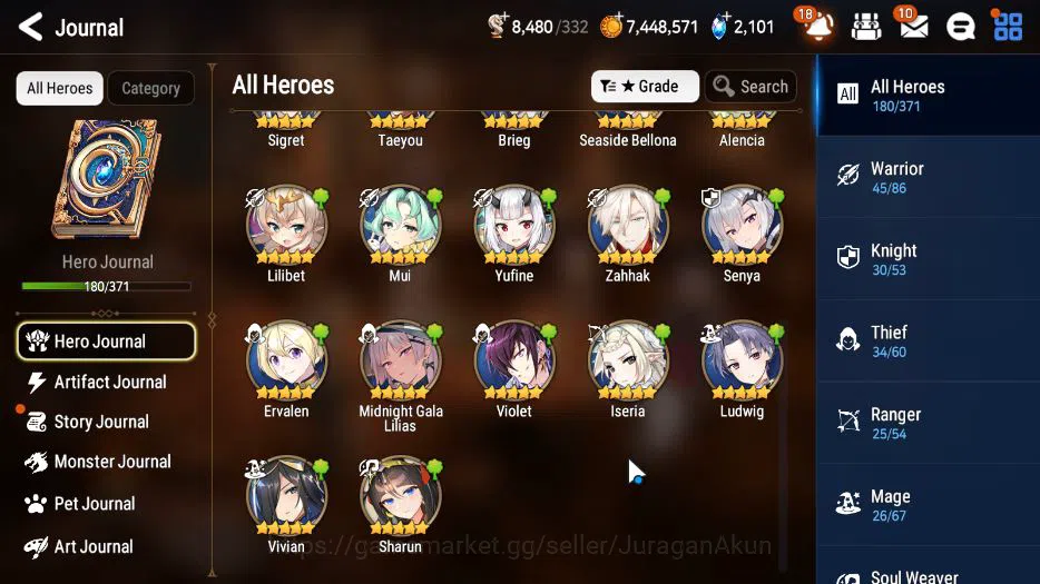 Epic Seven Accounts ASIA VERIF|14 ML(NW Luna,DB Senya,Abysal Yufine,Et image 5