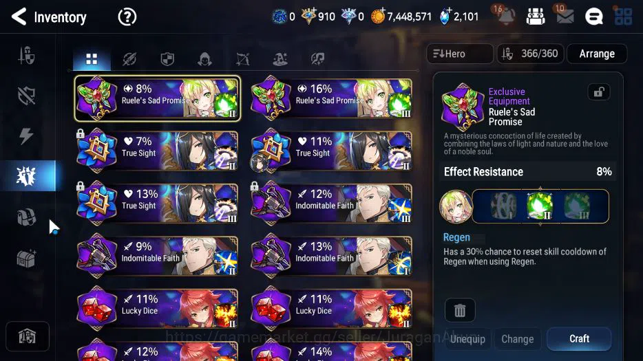 Epic Seven Accounts ASIA VERIF|14 ML(NW Luna,DB Senya,Abysal Yufine,Et image 7