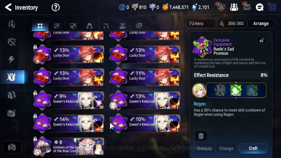 Epic Seven Accounts ASIA VERIF|14 ML(NW Luna,DB Senya,Abysal Yufine,Et image 8