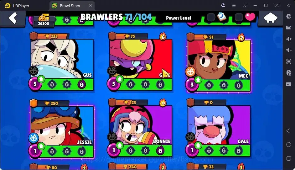 Brawl Stars Accounts Thropy 26300|71 Brawler|10 Max Hypercharge|2Hc(Poco,Rico),5Legend,14Mythic Skin|10346 Bling| ProtectOff 14