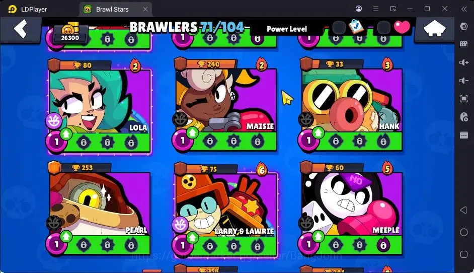 Brawl Stars Accounts Thropy 26300|71 Brawler|10 Max Hypercharge|2Hc(Poco,Rico),5Legend,14Mythic Skin|10346 Bling| ProtectOff 15