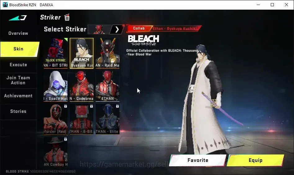 Blood Strike Accounts AMERICA|ETERNAL DEagle-Scorpius|Collab BLEACH[Tosh image 3