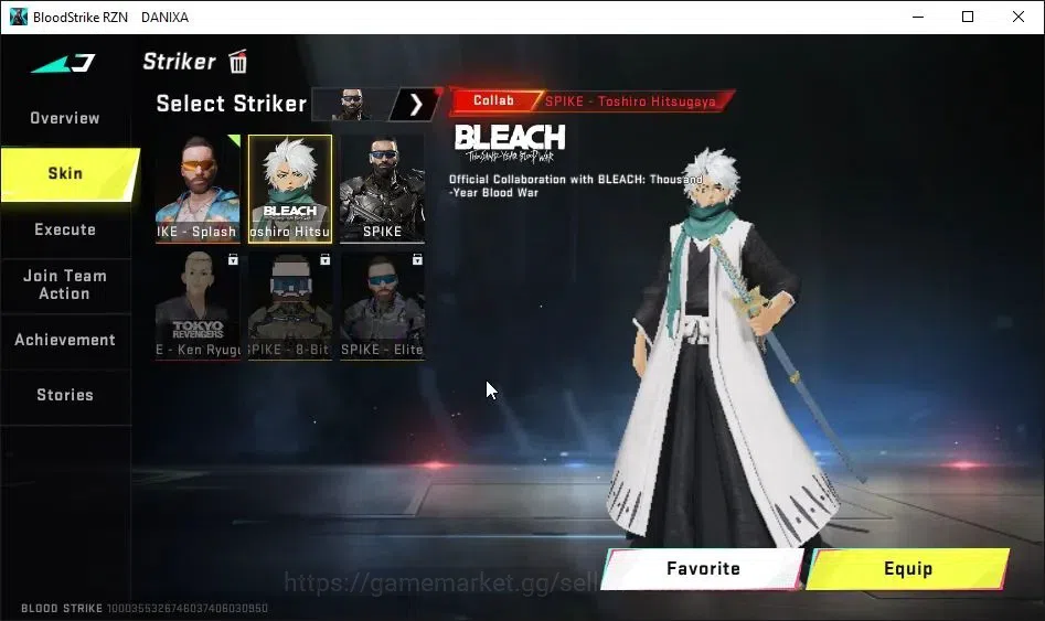 Blood Strike Accounts AMERICA|ETERNAL DEagle-Scorpius|Collab BLEACH[Tosh image 5