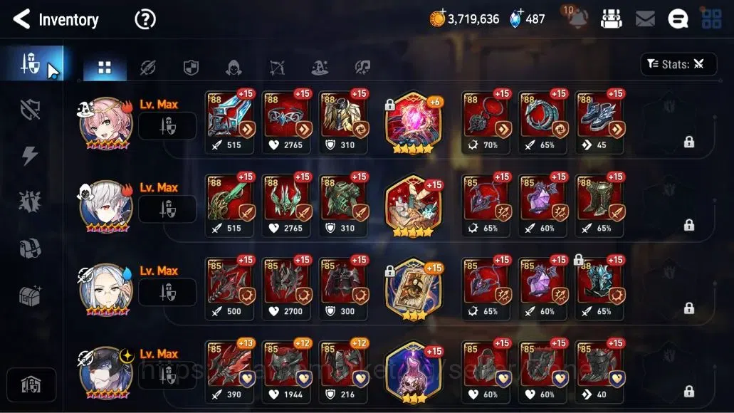 Epic Seven Accounts High-End Global Unverif|NewEra|5 ML(LOTScales,Har setti,WOTMere Tenebria,Etc)+Abyss Fumyr,Landy|Abyss 12