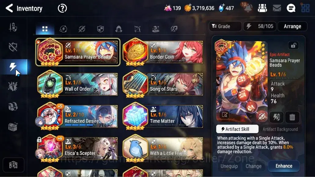 Epic Seven Accounts High-End Global Unverif|NewEra|5 ML(LOTScales,Har setti,WOTMere Tenebria,Etc)+Abyss Fumyr,Landy|Abyss 14