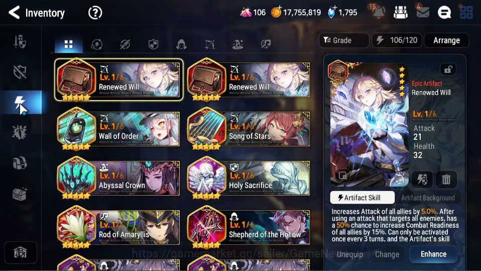 Epic Seven Accounts GBL Unverif|New Era|4 ML(LOTScales,J Kise,S Tenebr image 10