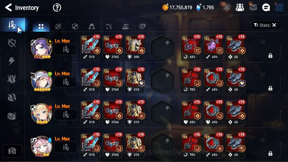 Epic Seven Accounts GBL Unverif|New Era|4 ML(LOTScales,J Kise,S Tenebr image 12