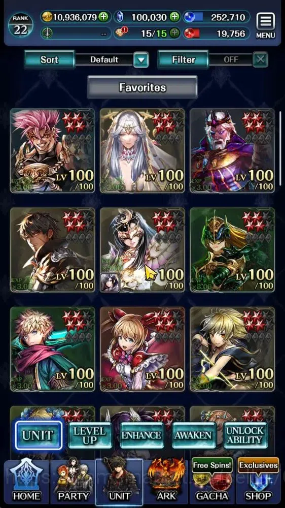 Last Cloudia Accounts GLOBAL|Rank 22|100K Crystal|Top Tier Unit [Megius, image 1