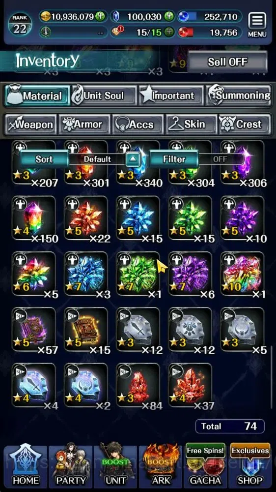 Last Cloudia Accounts GLOBAL|Rank 22|100K Crystal|Top Tier Unit [Megius, image 10