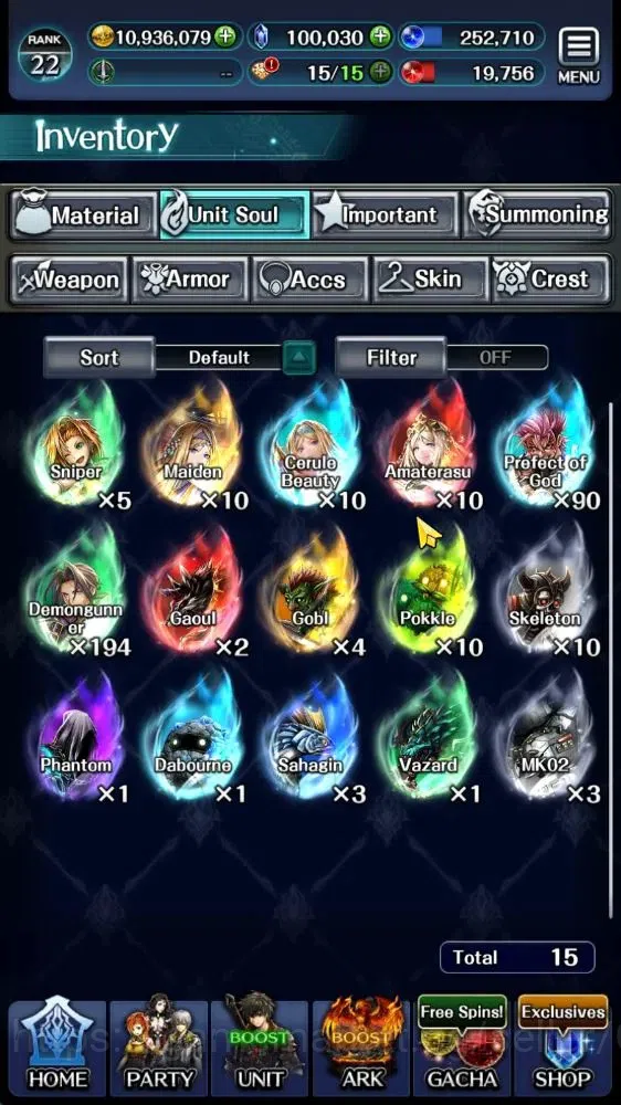 Last Cloudia Accounts GLOBAL|Rank 22|100K Crystal|Top Tier Unit [Megius, image 11