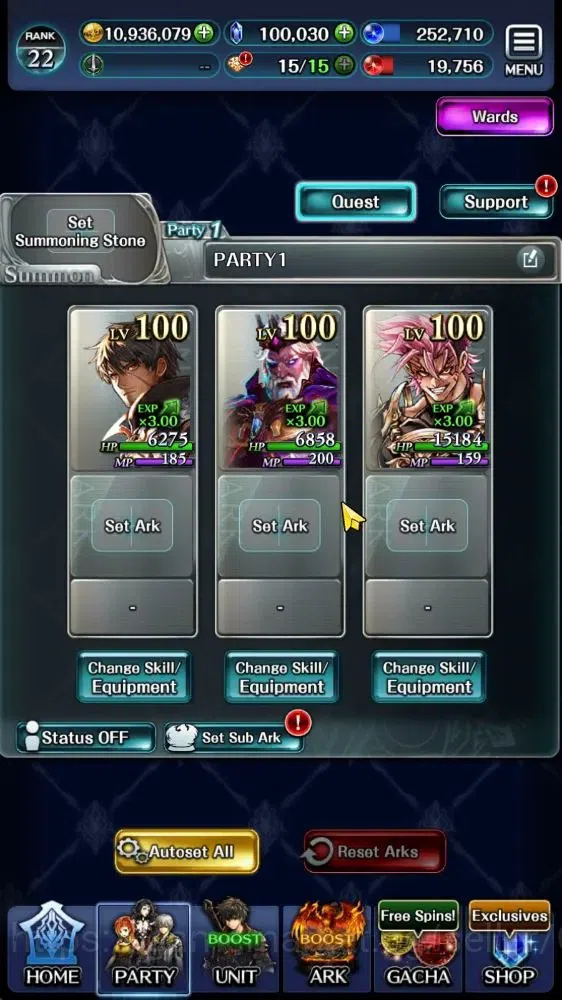 Last Cloudia Accounts GLOBAL|Rank 22|100K Crystal|Top Tier Unit [Megius, image 5