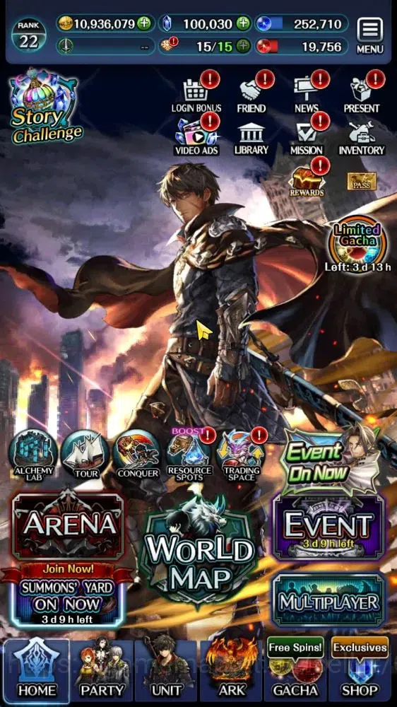 Last Cloudia Accounts GLOBAL|Rank 22|100K Crystal|Top Tier Unit [Megius, image 6