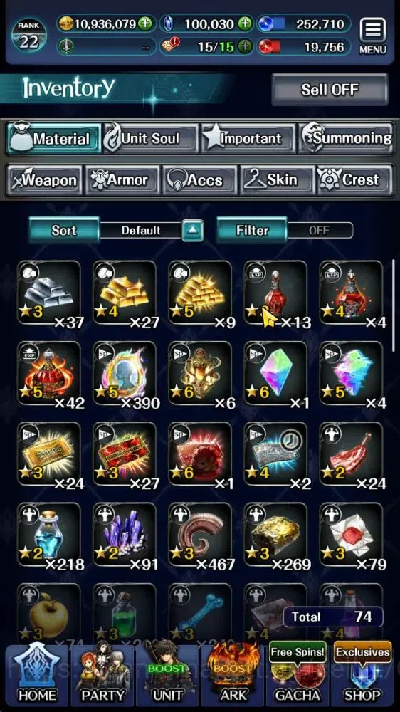 Last Cloudia Accounts GLOBAL|Rank 22|100K Crystal|Top Tier Unit [Megius, image 8