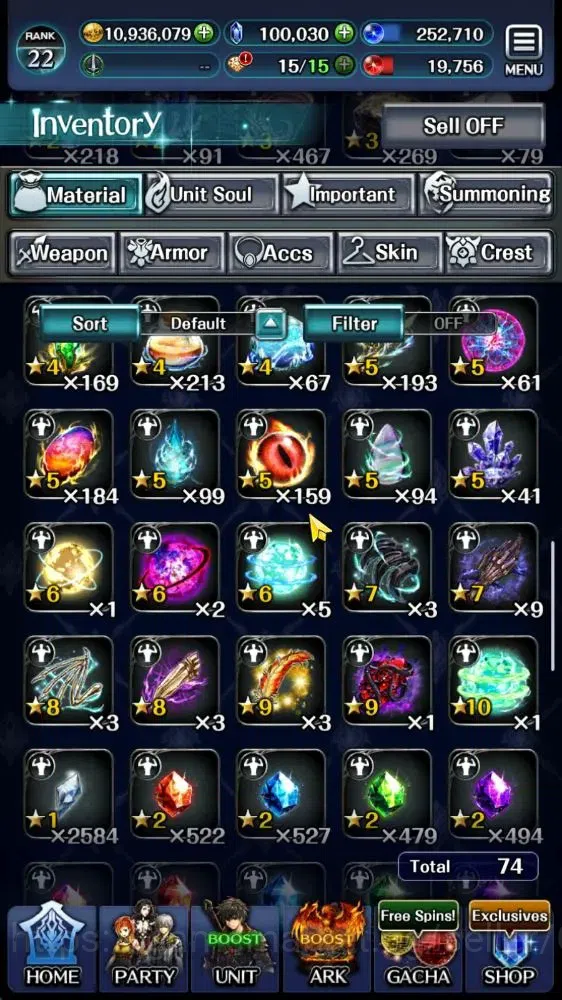 Last Cloudia Accounts GLOBAL|Rank 22|100K Crystal|Top Tier Unit [Megius, image 9