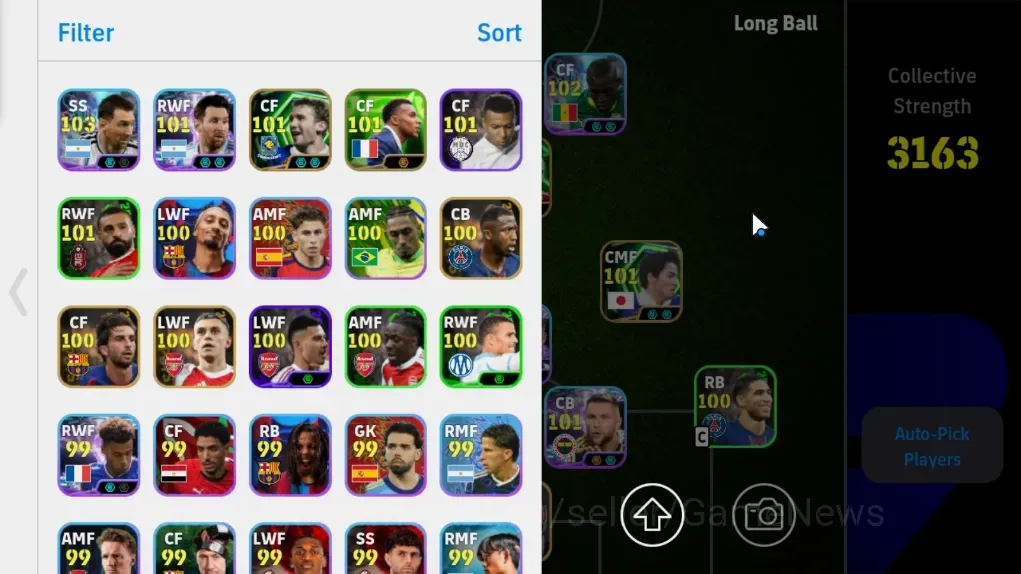 Buy eFootball Accounts - Android | Power 3163 | 8 Epic Steven