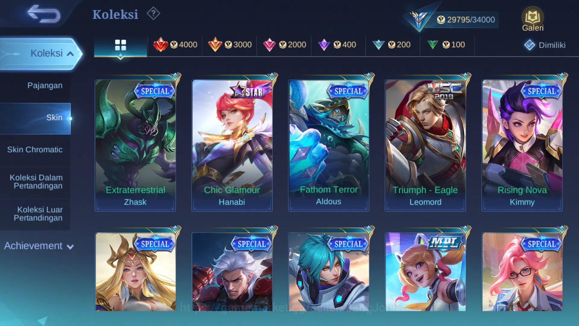 Mobile Legends: Bang Bang Accounts hero 61 skin 111 prime granger dragon estes, venom image 5