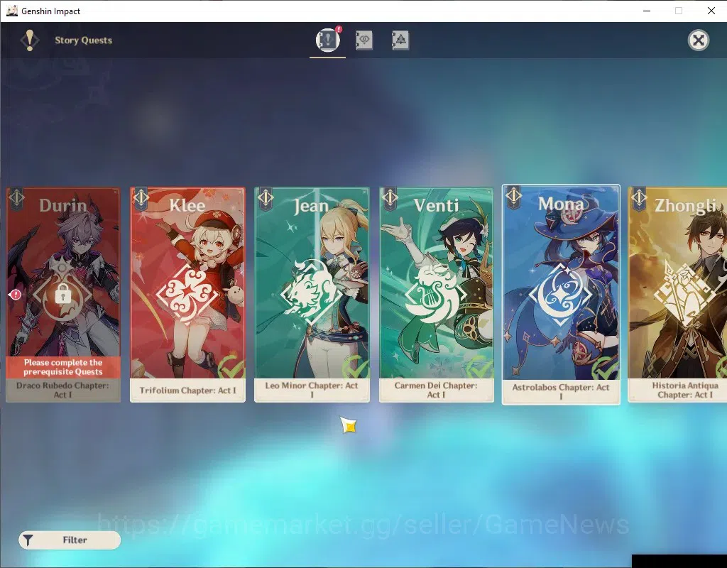 Genshin Impact Accounts ASIA|AR 58|11 Limited + 8(*5 Weapon)|(Arlecchino,Z image 19