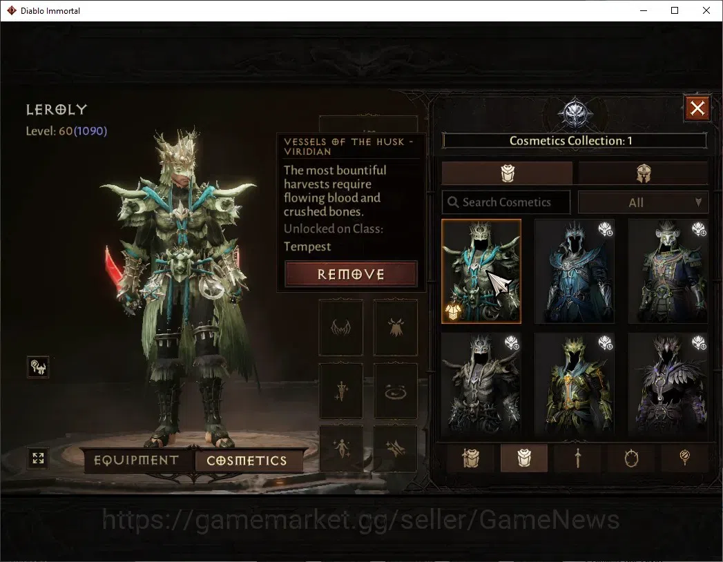 Diablo Immortal Accounts SEA - Verathiel|CS ON|Lv60(1090)|Tempest|49k CR|Re image 11