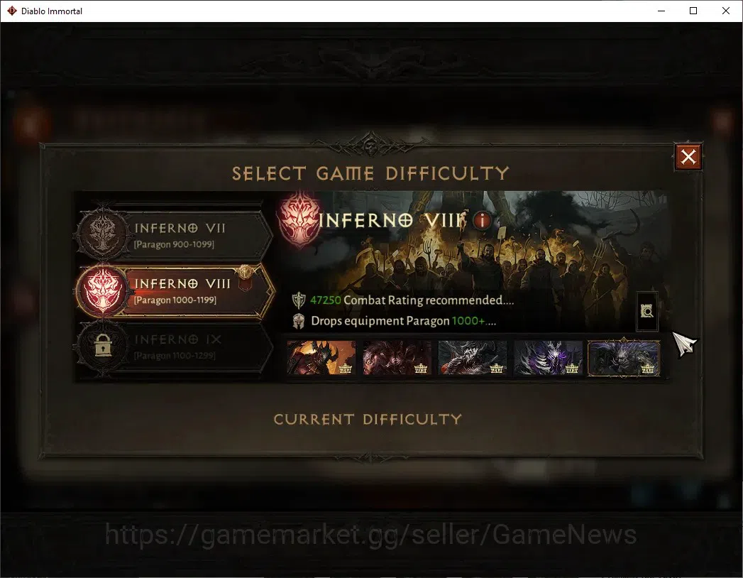 Diablo Immortal Accounts SEA - Verathiel|CS ON|Lv60(1090)|Tempest|49k CR|Re image 14