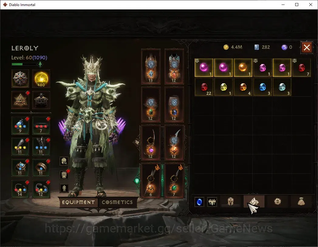 Diablo Immortal Accounts SEA - Verathiel|CS ON|Lv60(1090)|Tempest|49k CR|Re image 6