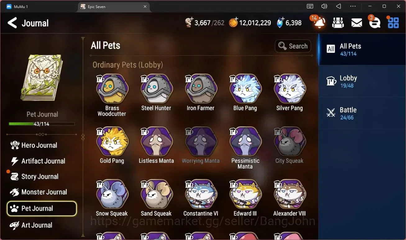 Epic Seven Accounts High-End Global Unverif |11 ML(E Ilynav,NM Luna,RO Light,RnL,DB Senya,S Taeyou,J Kise Etc)|PoH ON|SS 12